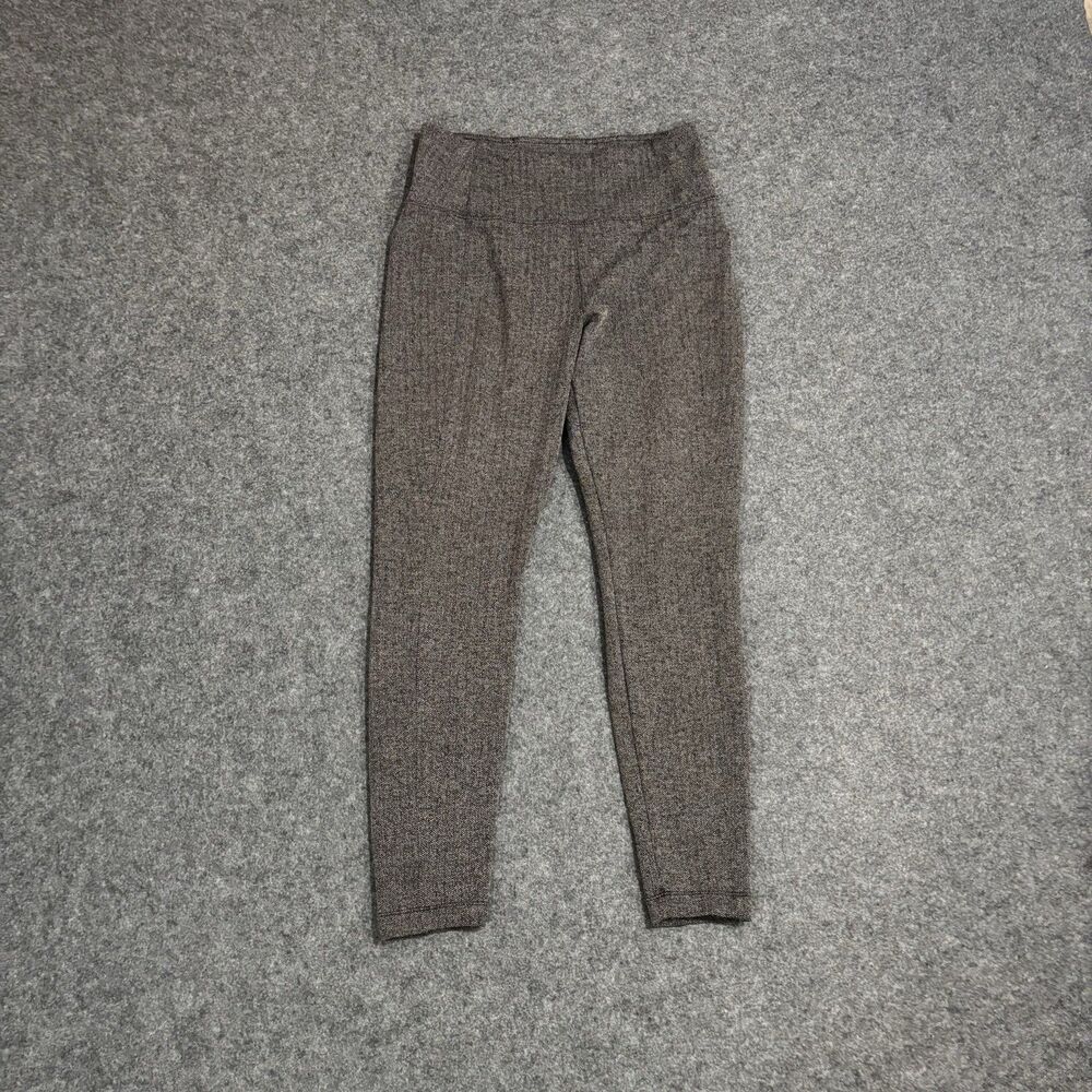 Athleta Pants Delancey Herringbone Tights Size Small Stretch Athleisure Gray